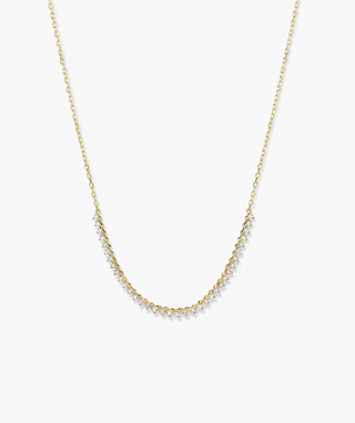 Round Lab Grown Diamond Tennis Necklace