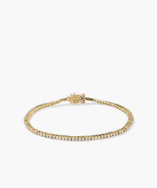 Round Cut Bezel Lab Grown Diamond Tennis Bracelet