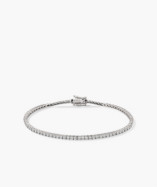Round Lab Grown Diamond Tennis Bracelet
