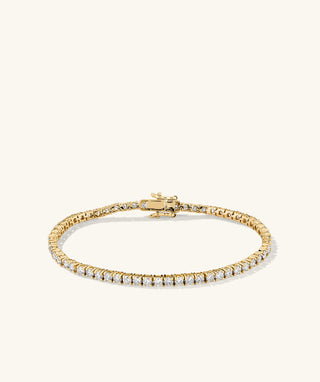 Round Lab Grown Diamond Tennis Bracelet