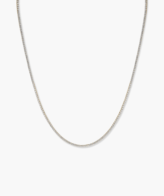 Round Lab Grown Diamond Tennis Necklace