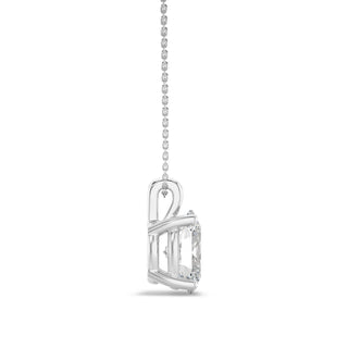 0.25 CT-1.0 CT Oval Solitaire F/VS Lab Grown Diamond Necklace