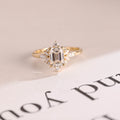 1.5 CT Emerald Diamond Illume Cluster Engagement Ring