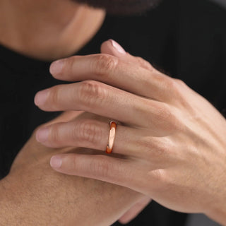 Plain classic wedding band for men – sleek and timeless masculine design
