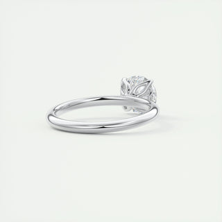 1.35 CT Round Cut Solitaire Moissanite Engagement Ring - violetjewels