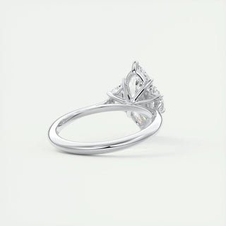 1.98 CT Marquise Cut Three Stone Moissanite Engagement Ring - violetjewels