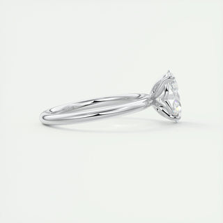 1.5ct Oval Shaped F- VS1 Diamond Solitaire Setting Engagement Ring - violetjewels