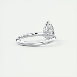 2ct Pear F- VS1 Diamond Solitaire Engagement Ring - violetjewels