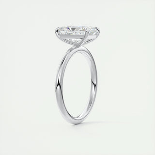2.10 CT Radiant Cut Solitaire Moissanite Engagement Ring - violetjewels