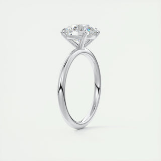 2ct Round F- VS1 Diamond Solitaire Engagement Ring - violetjewels