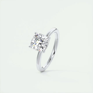 2.15 CT Cushion Cut Solitaire Moissanite Engagement Ring - violetjewels