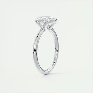 2ct Oval Cut Diamond Solitaire Engagement Ring With F- VS1 Clarity - violetjewels