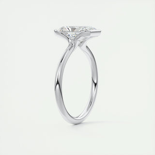 2ct Radiant F- VS1 Diamond Solitaire Engagement Ring - violetjewels