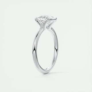 2ct Cushion F- VS1 Diamond Solitaire Engagement Ring - violetjewels