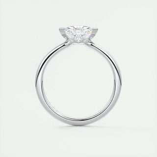 1.44 CT Trillion Cut Solitaire Moissanite Engagement Ring - violetjewels