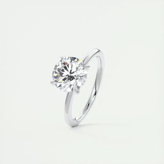 2ct Round F- VS1 Diamond Solitaire Engagement Ring - violetjewels