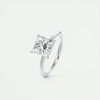 2.08 CT Princess Cut Solitaire Moissanite Engagement Ring - violetjewels