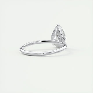 2ct Pear F- VS1 Diamond Solitaire Engagement Ring - violetjewels