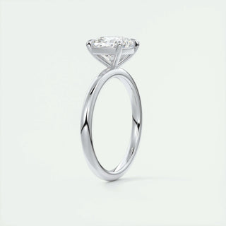 2.15 CT Cushion Cut Solitaire Moissanite Engagement Ring - violetjewels