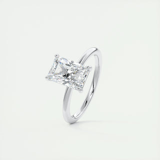 2ct Radiant F- VS1 Diamond Solitaire Engagement Ring - violetjewels