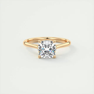 2.15 CT Cushion Cut Solitaire Moissanite Engagement Ring - violetjewels