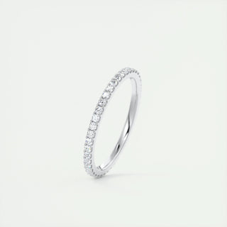 0.36 Round Cut Full Eternity Moissanite Bridal Wedding Band - violetjewels