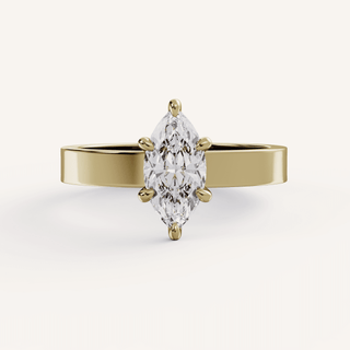 1.0 CT - 3.0 CT Marquise Solitaire Engagement Ring