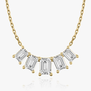 3.50 CT Emerald F/VS Lab Grown Diamond Necklace - violetjewels