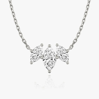 2.0 TCW Marquise F/VS Lab Grown Diamond Necklace - violetjewels