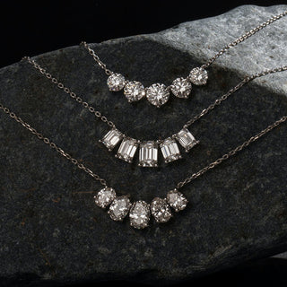 3.50 TCW Oval F/VS Lab Grown Diamond Necklace - violetjewels