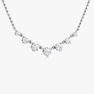 0.25 CT Round F/VS Lab Grown Diamond Necklace - violetjewels