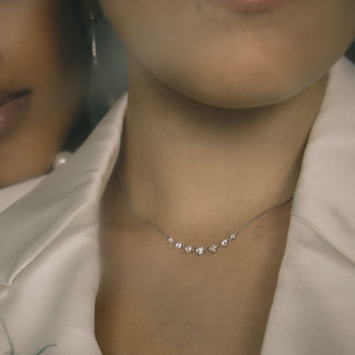 0.25 CT Round F/VS Lab Grown Diamond Necklace - violetjewels
