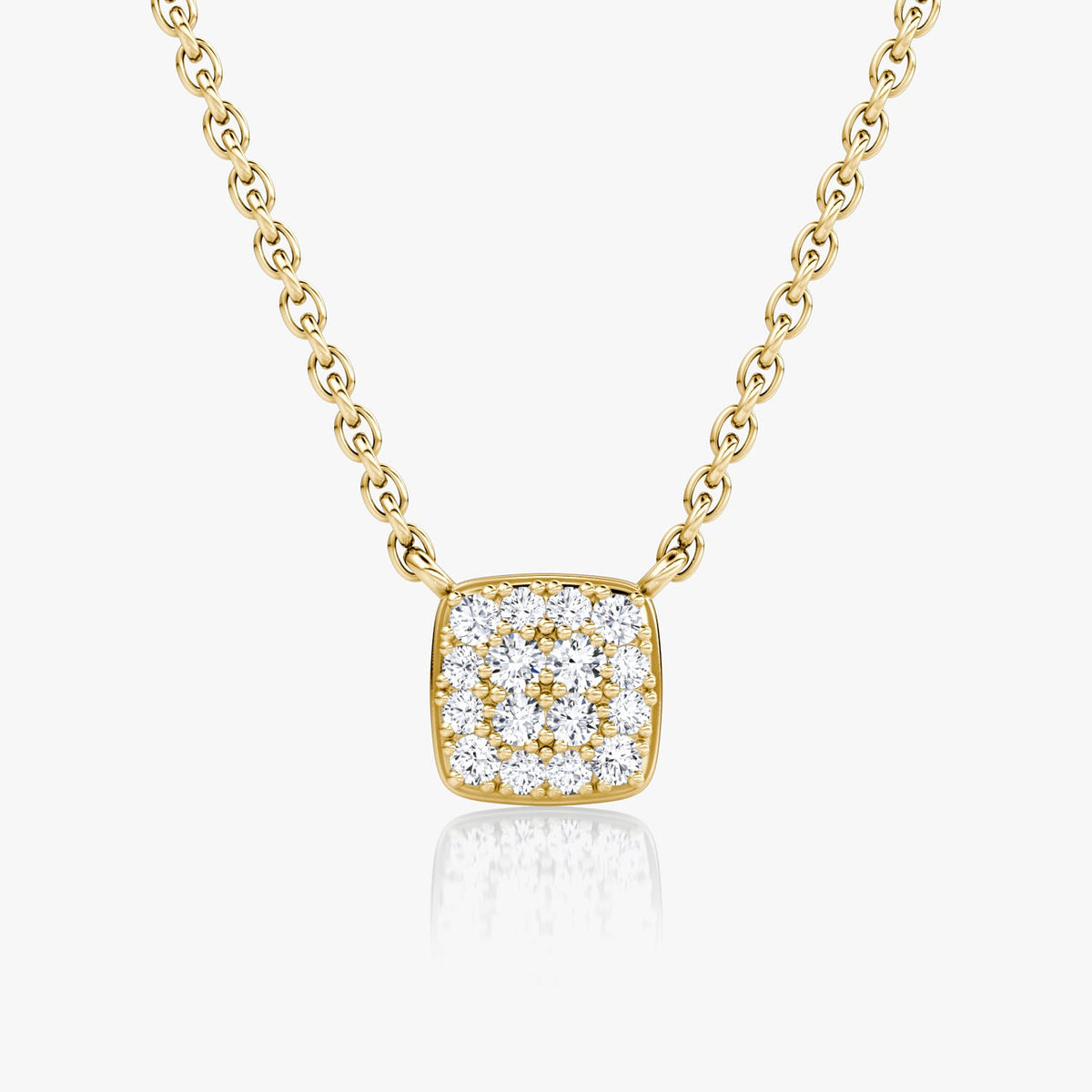 0.10 TCW Round F/VS Lab Grown Diamond Necklace - violetjewels