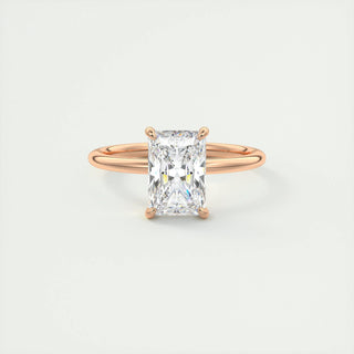 2ct Radiant F- VS1 Diamond Solitaire Engagement Ring - violetjewels