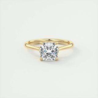 2ct Cushion F- VS1 Diamond Solitaire Engagement Ring - violetjewels