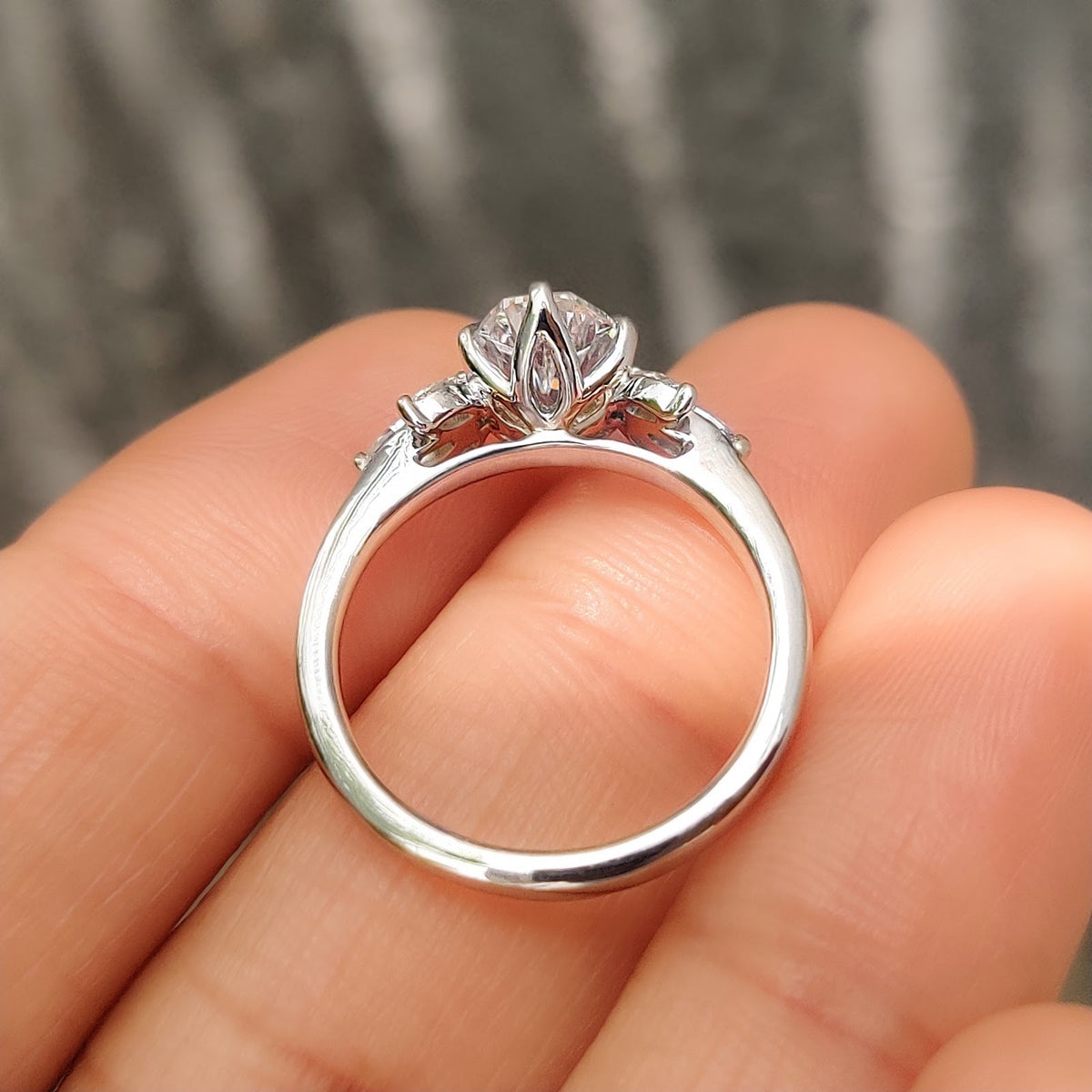 2.0 CT Oval Diamond Grace Cluster Engagement Ring