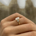 2.0 CT Oval Diamond Solace Nature Inspired Cluster Engagement Ring