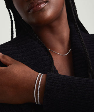 Round Lab Grown Diamond Tennis Bracelet