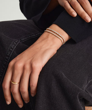Round Cut  Lab Grown Diamond Tennis Bracelet