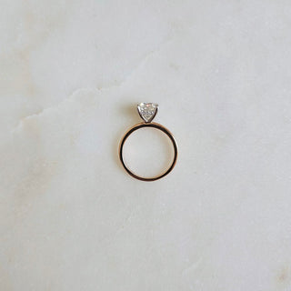 2.0 CT Cushion Cut Hidden Halo Moissanite Engagement Ring