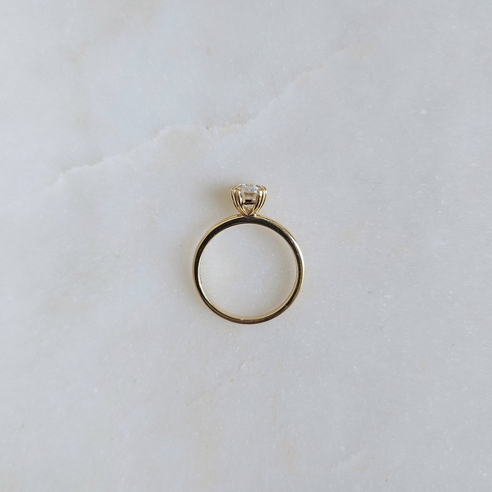 1.50 CT Elongated Cushion Cut Solitaire Moissanite Engagement Ring