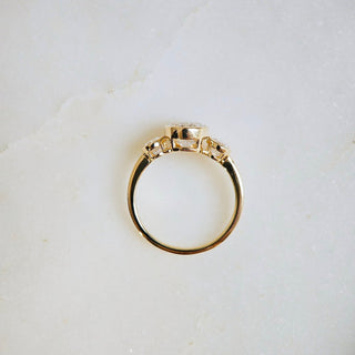 4.0 CT Oval Cut Three Stone Moissanite Engagement Ring