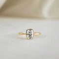 1.50 CT Cushion Cut Solitaire Bezel Style Moissanite Engagement Ring