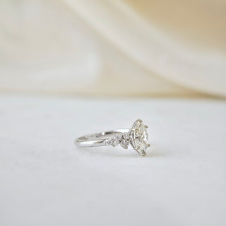 1.01 CT Marquise Cut Three Stone Moissanite Engagement Ring