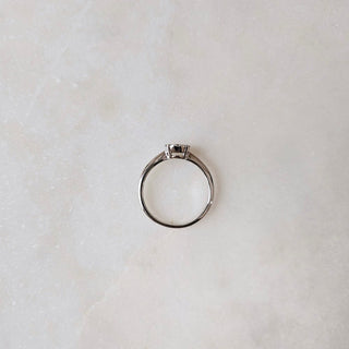 0.58 CT Round Solitaire Moissanite Engagement Rin