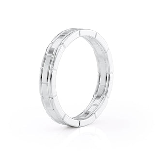 Plain classic wedding band for men – sleek and timeless masculine design