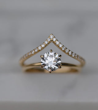 1.02 CT Round Solitaire CVD E/VS1 Diamond Engagement Ring - violetjewels