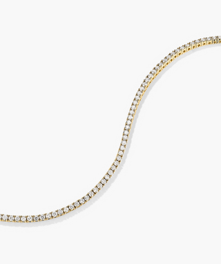 Round Cut Bezel Lab Grown Diamond Tennis Bracelet