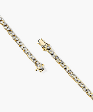 Round Cut Bezel Lab Grown Diamond Tennis Bracelet