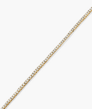 Round Cut Bezel Lab Grown Diamond Tennis Bracelet